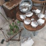 ظروف ۷ سین و آینه و شمعدان رزین