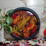 سینی کار شده با رزین