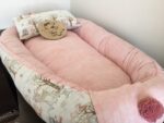 ست تشک قایقی و بالش طرح بانی و پتو کلاهدار رنگین کمان - Image 3